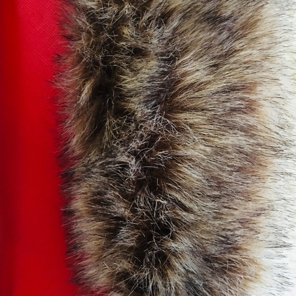 REDUCED, knitted, faux fur, ties BEANIE HAT, nice - Picture 2 of 9